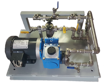 Packaged chemical metering pump system